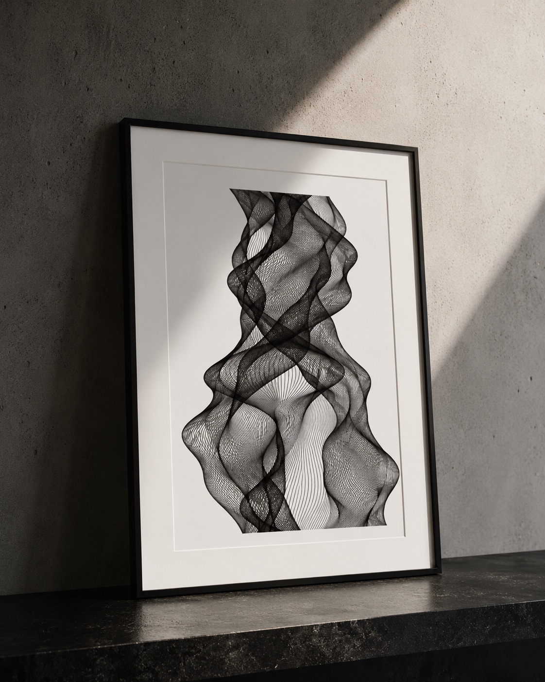 Curves of Her No. 1, Ink on paper, A3, 2026
