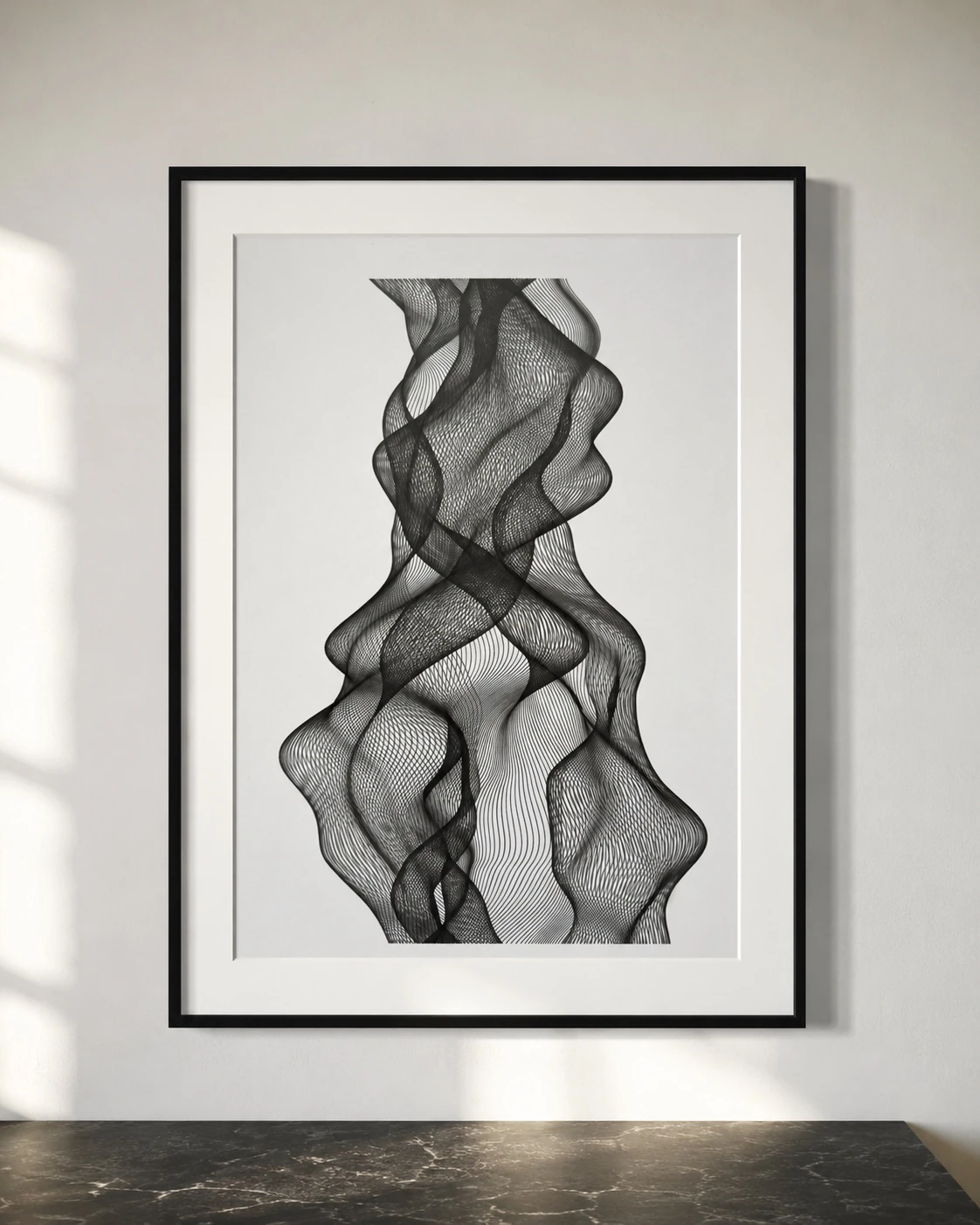 Curves of Her No. 01, Ink on paper, A3, 2026