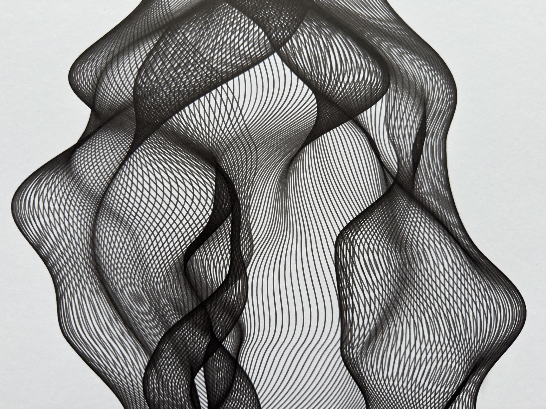 Curves of Her No. 1, paper texture