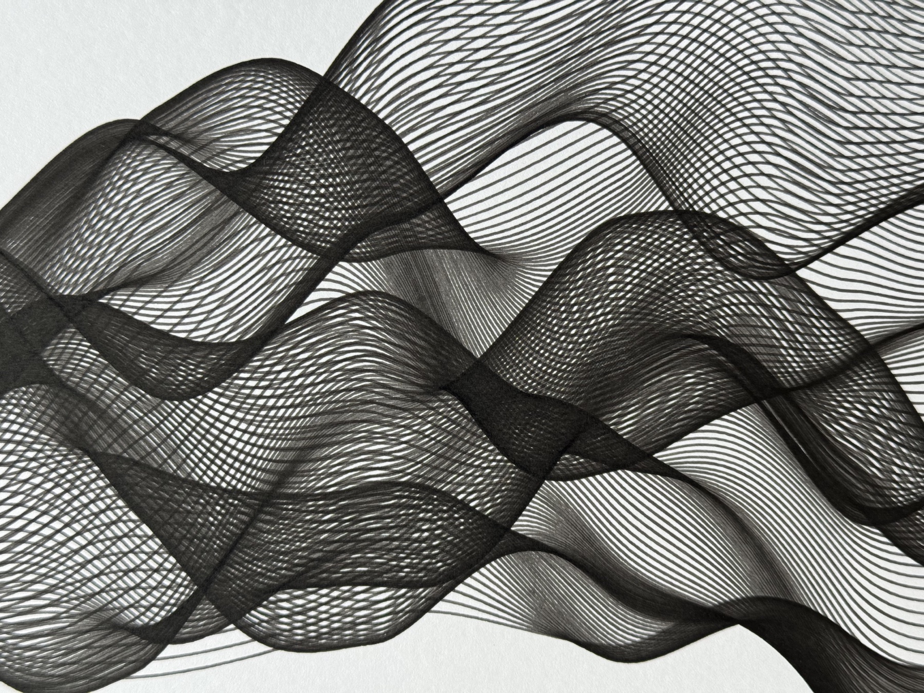 Curves of Her No. 2, linework detail
