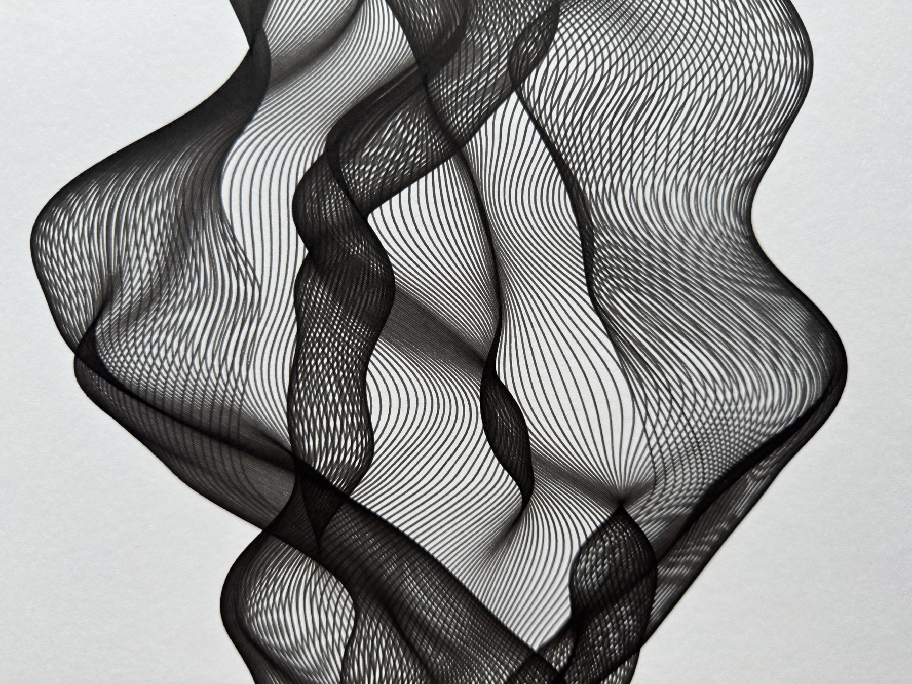 Curves of Her No. 2, paper texture