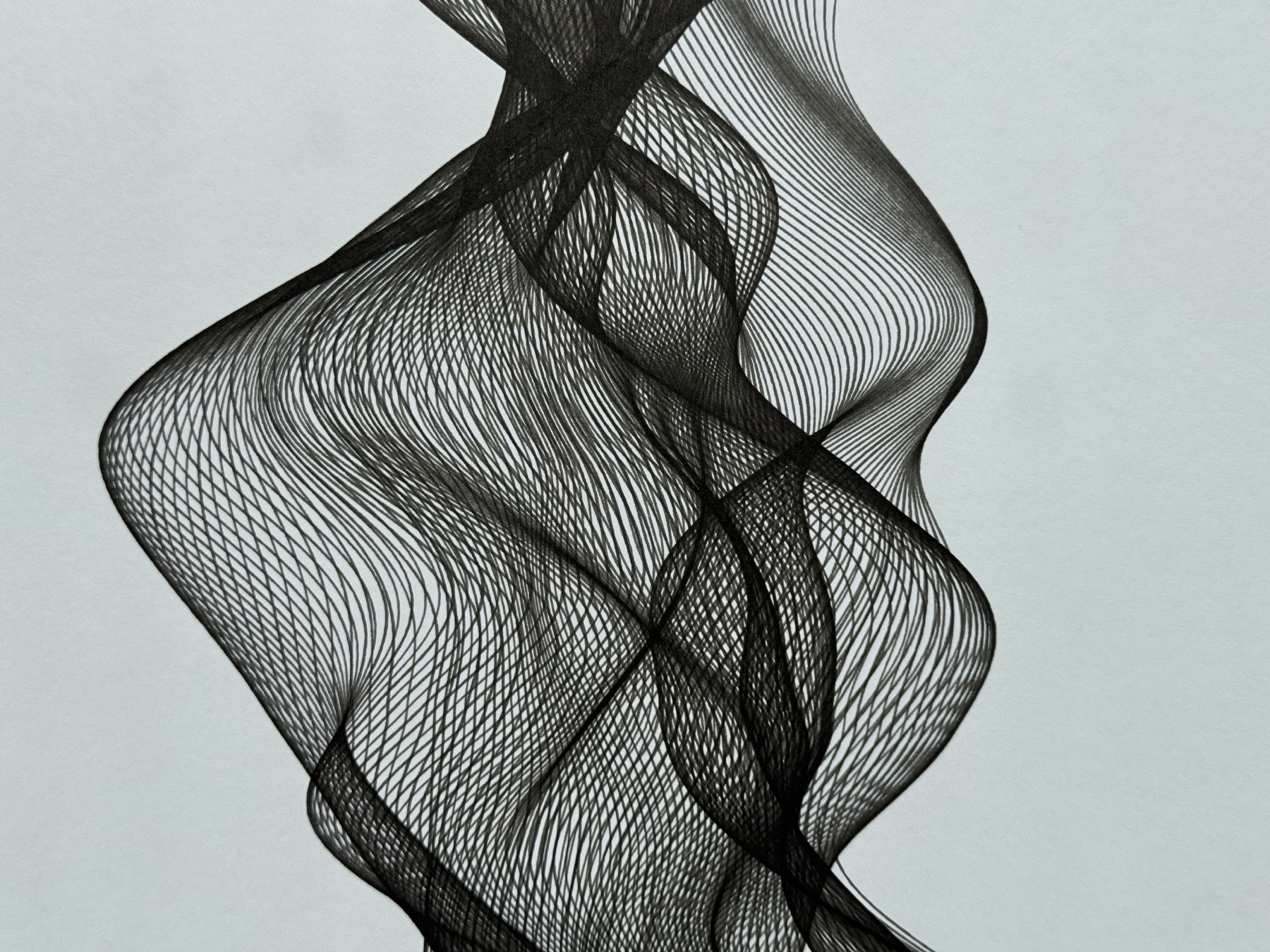 Curves of Her No. 4, paper texture