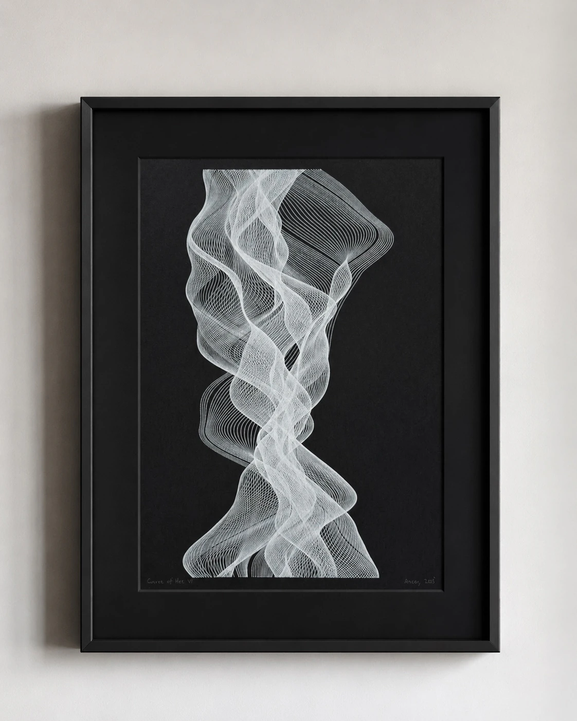 Curves of Her No. 06, Ink on paper, A3, 2026