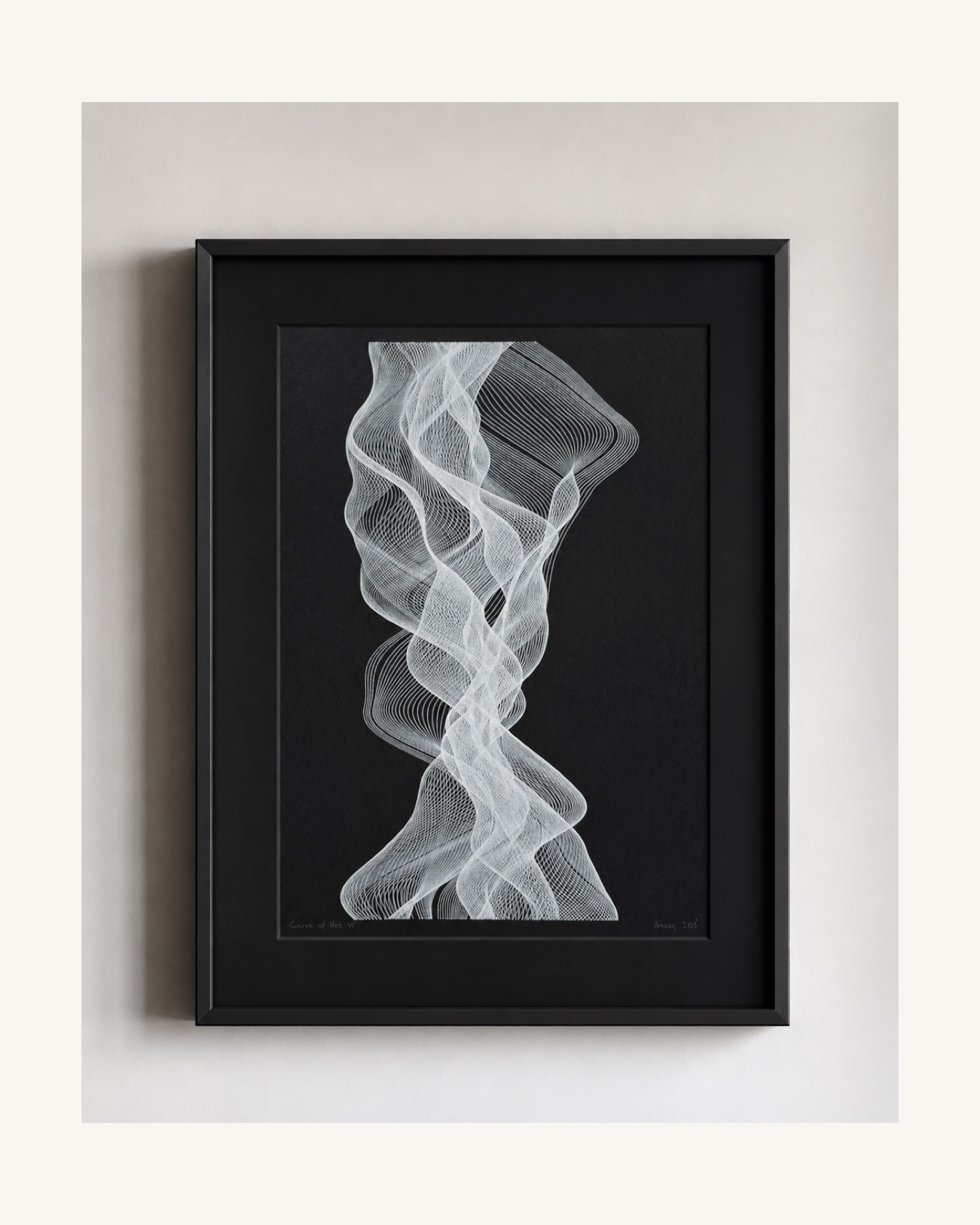 Curves of Her No. 6, Ink on paper, A3, 2026