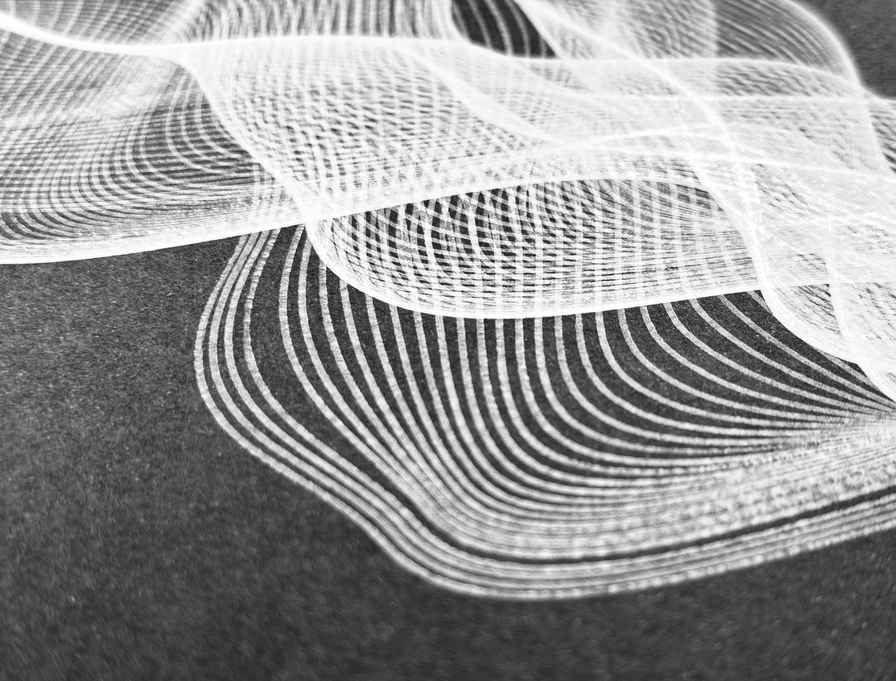 Curves of Her No. 6, paper texture