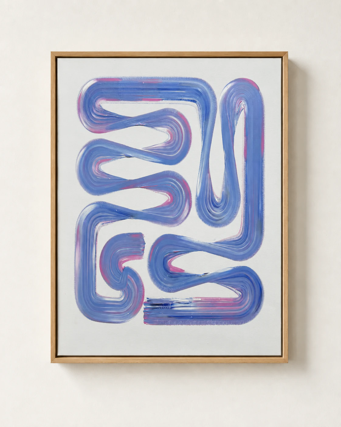 Lineage Blanc / 04, Acrylic on canvas, 50 x 70 cm, 2026