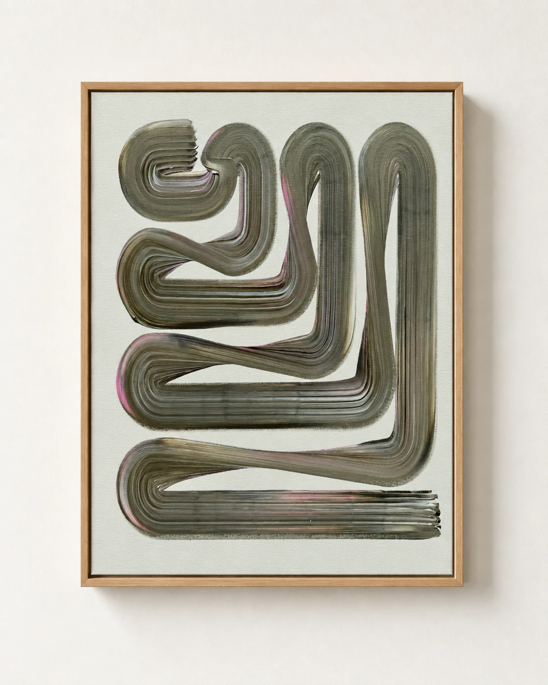 Lineage Blanc / 05, Acrylic on canvas, 50 x 70 cm, 2026