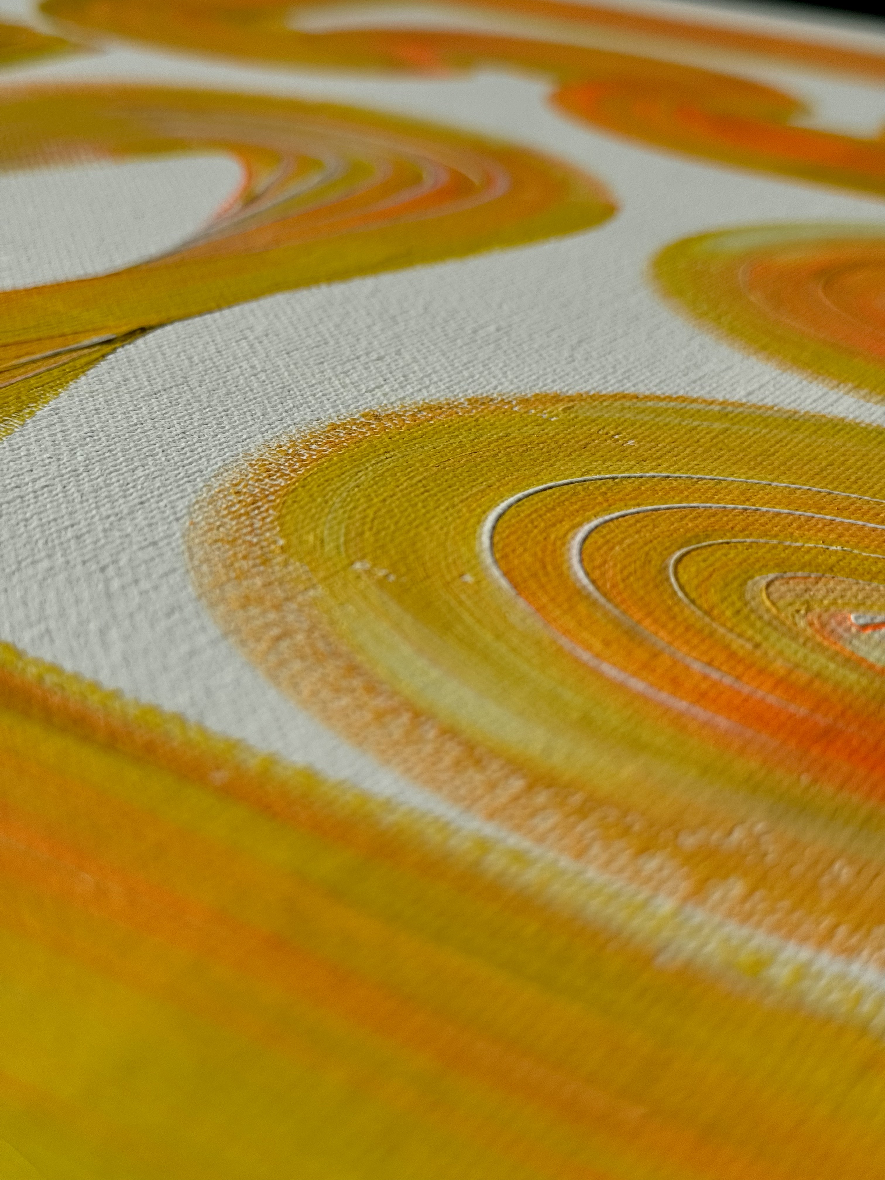 Lineage Blanc / 06, surface detail, Acrylic on canvas, 50 x 70 cm, 2026