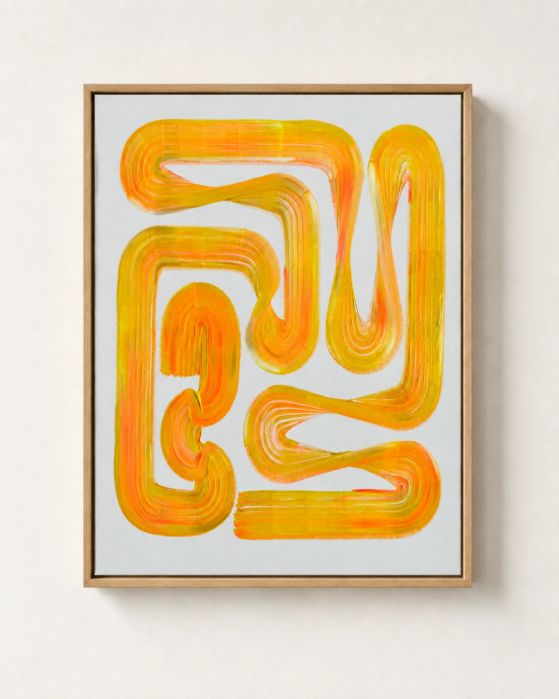 Lineage Blanc / 06, Acrylic on canvas, 50 x 70 cm, 2026