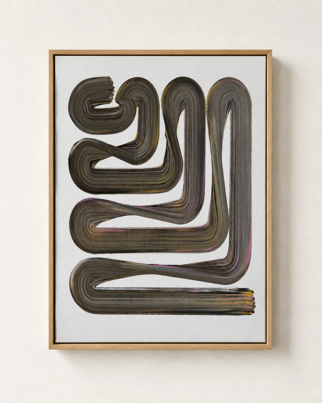 Lineage Blanc / 07, Acrylic on canvas, 50 x 70 cm, 2026