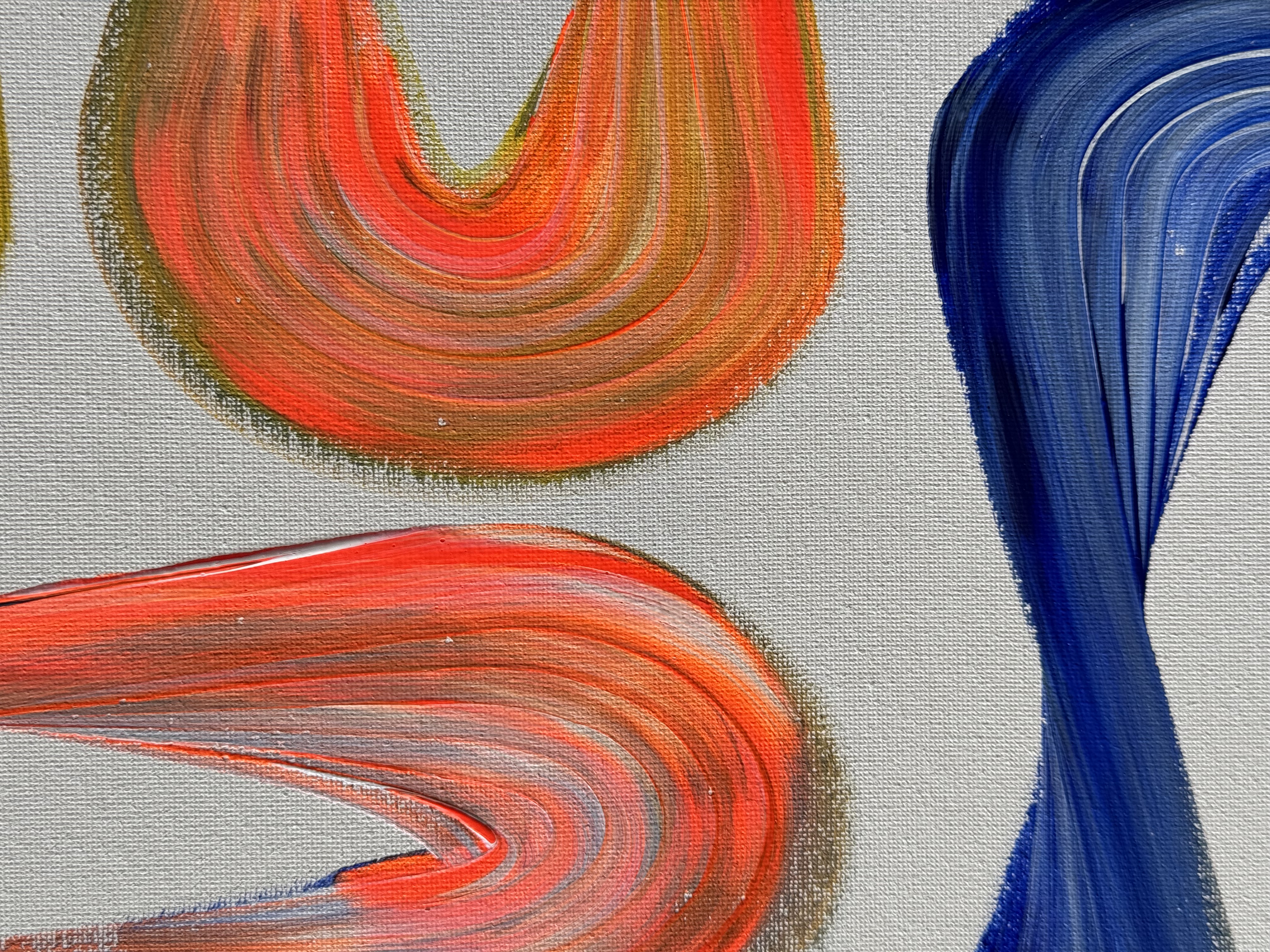 Lineage Blanc / 09, surface detail, Acrylic on canvas, 50 x 70 cm, 2026