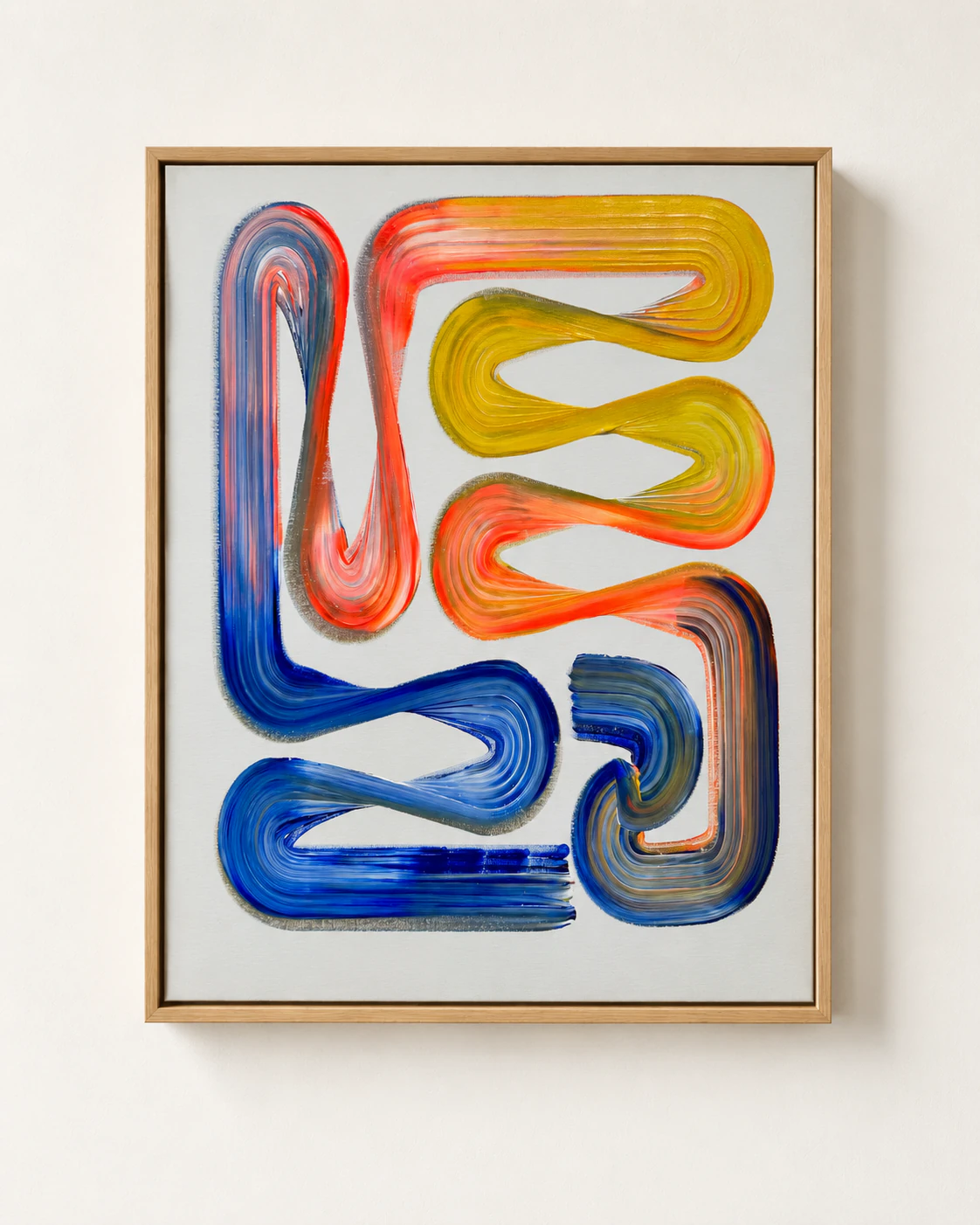 Lineage Blanc / 09, Acrylic on canvas, 50 x 70 cm, 2026