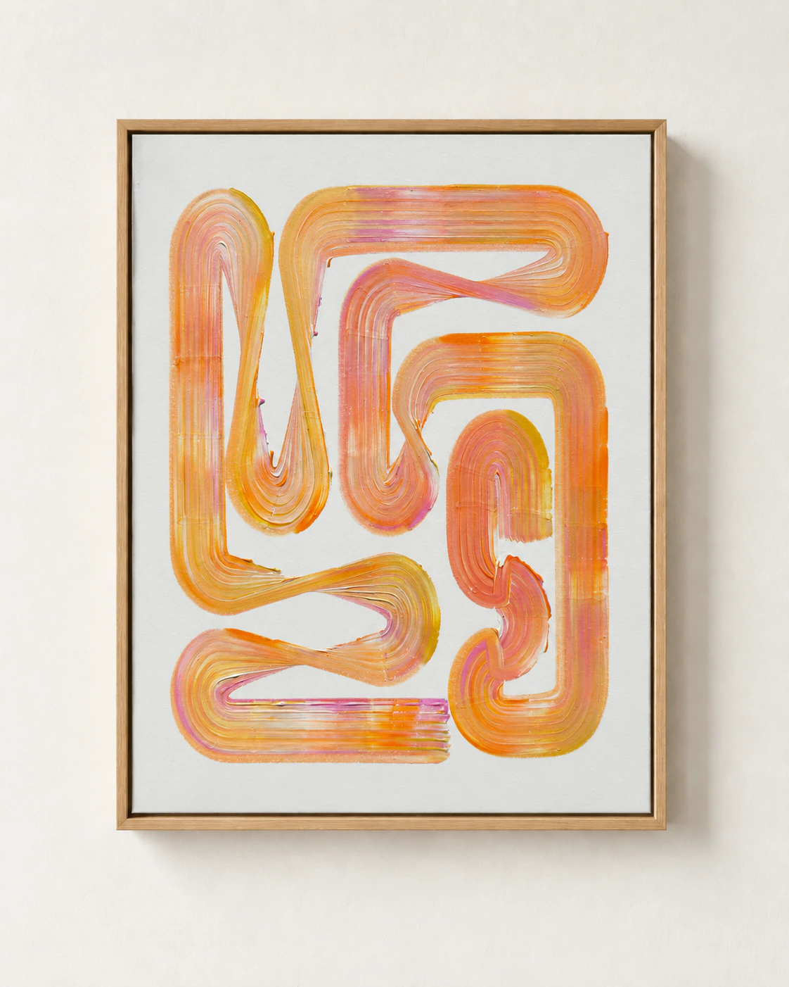 Lineage Blanc / 10, Acrylic on canvas, 50 x 70 cm, 2026
