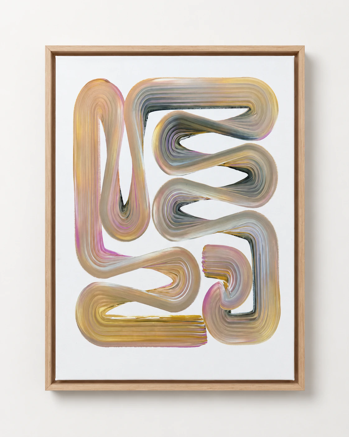 Lineage Blanc / 02, Acrylic on canvas, 50 x 70 cm, 2026