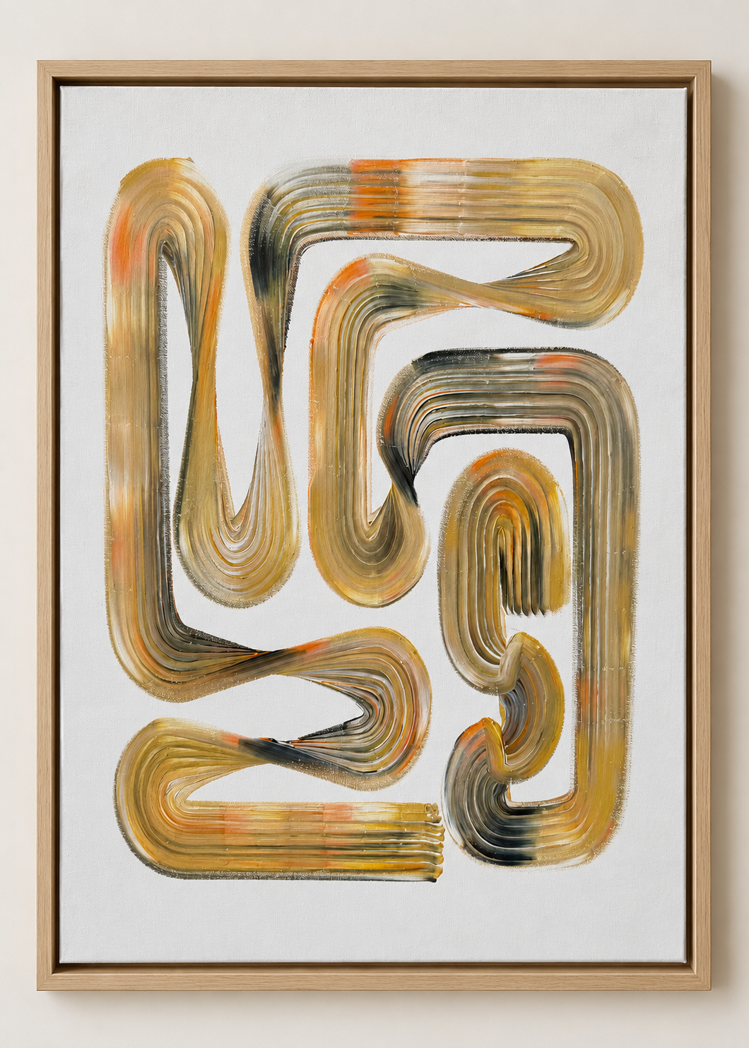 Lineage IV, Akrilas ant drobės, 50 x 70 cm, 2026